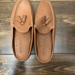 Sperry Men's Tan Leather Tassel Loafers